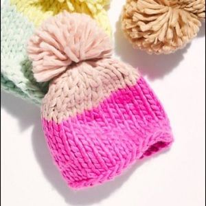 Free People Color Block Beanie